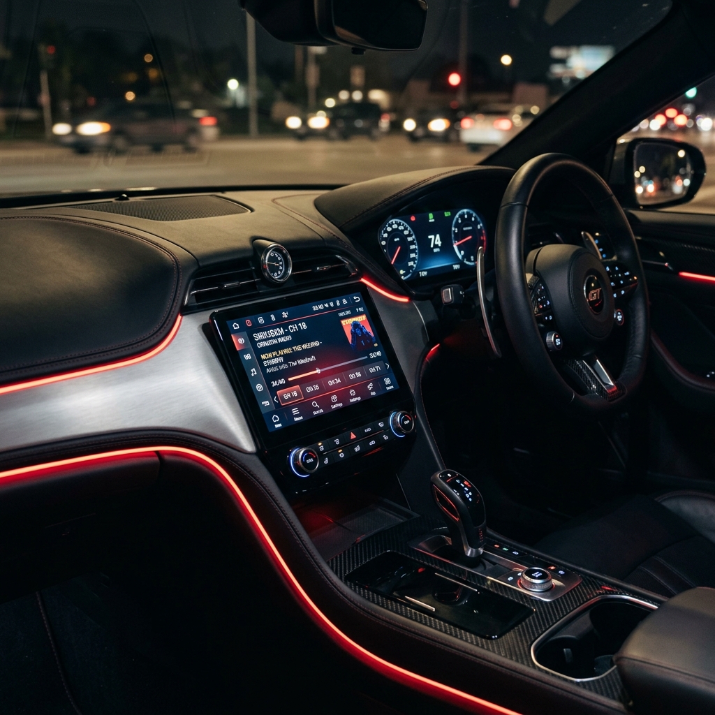 Sleek Modern Car Radio